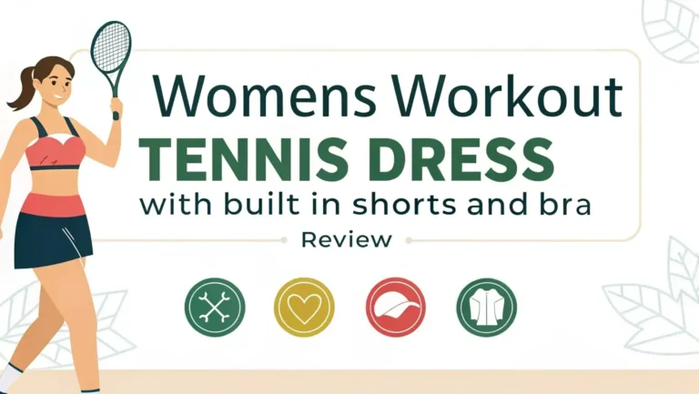 Women’s Workout Tennis Dress with Built-in Shorts & Bra Review