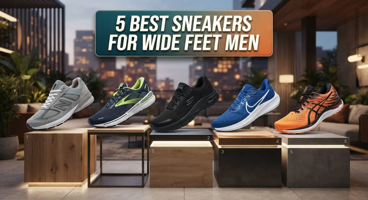5 Best Sneakers for Wide Feet Men: Top Picks for Comfort
